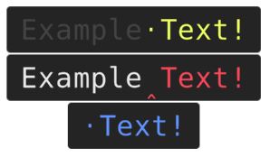 Three InputSequenceUIs with different settings